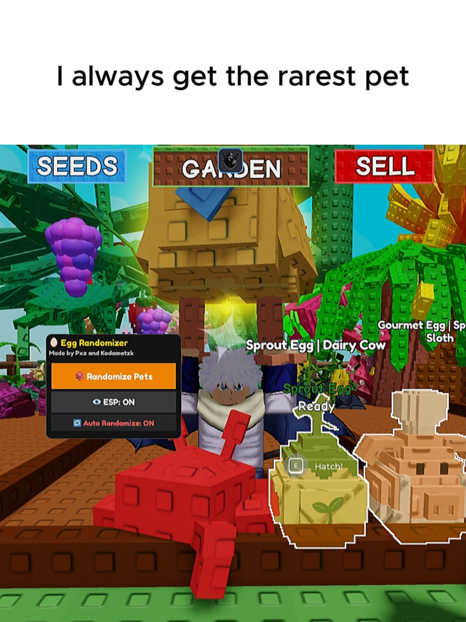 New Update Egg Randomizer Script #roblox #growagarden #fyp #foryou #viral