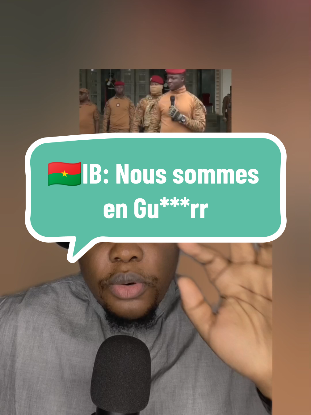 🇧🇫IB: Nous sommes en Gu***rre #malitiktok🇲🇱 #malitiktok #burkinafaso🇧🇫 #burkinatiktok #francetiktok 