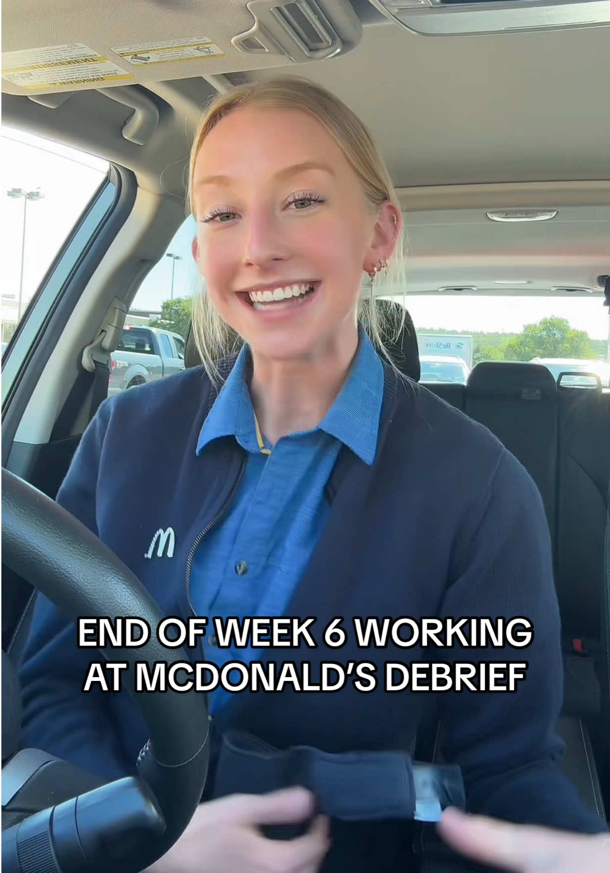 gotta keep it real but 6 weeks into my training & 16 year old me would be SO PROUD 😀 officially think I can do ANY job in the restaurant which feels pretty cool ngl  #mcdonaldsworker #mcdemployee #postgradjob 