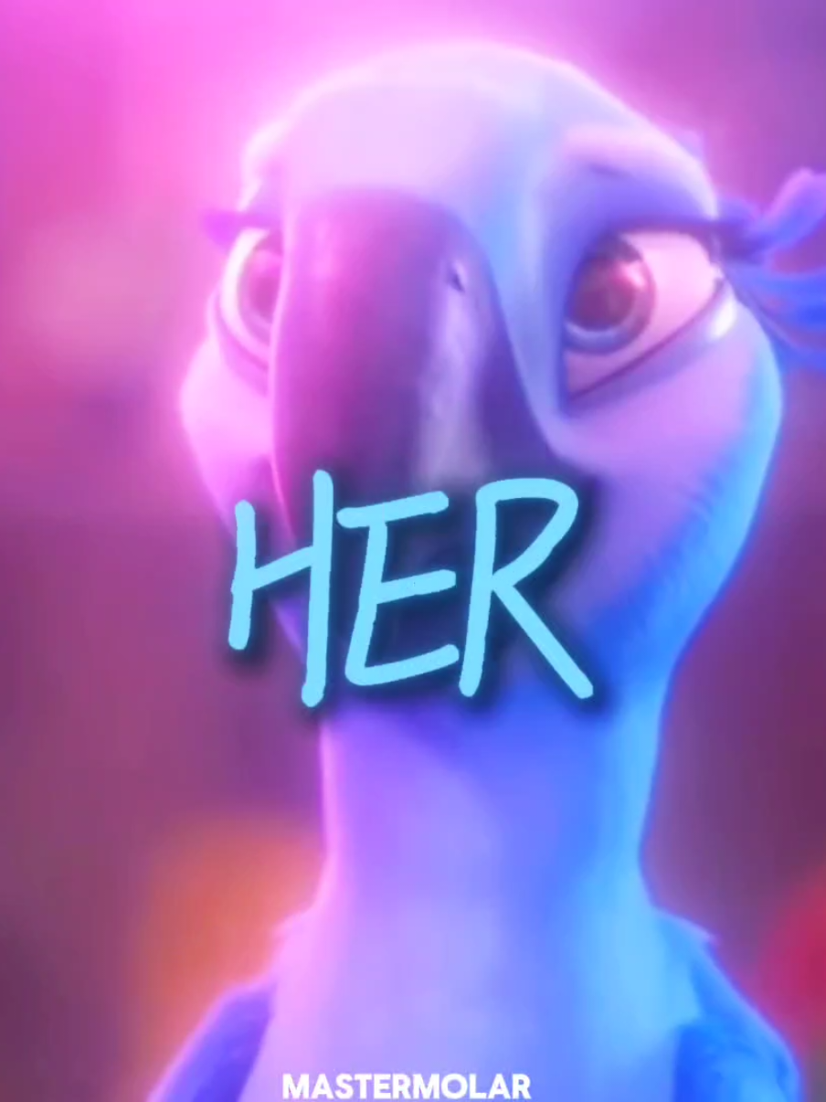 Blu and Jewel x her - jvke || repost || don't flop this! | #rio #riomovie #movieedit #her #jvke 