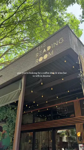 i love a cozy vibe for a quick matcha fix and to get some work done. at night, the reading room turns into a wine bar with live music events.  #decatur 