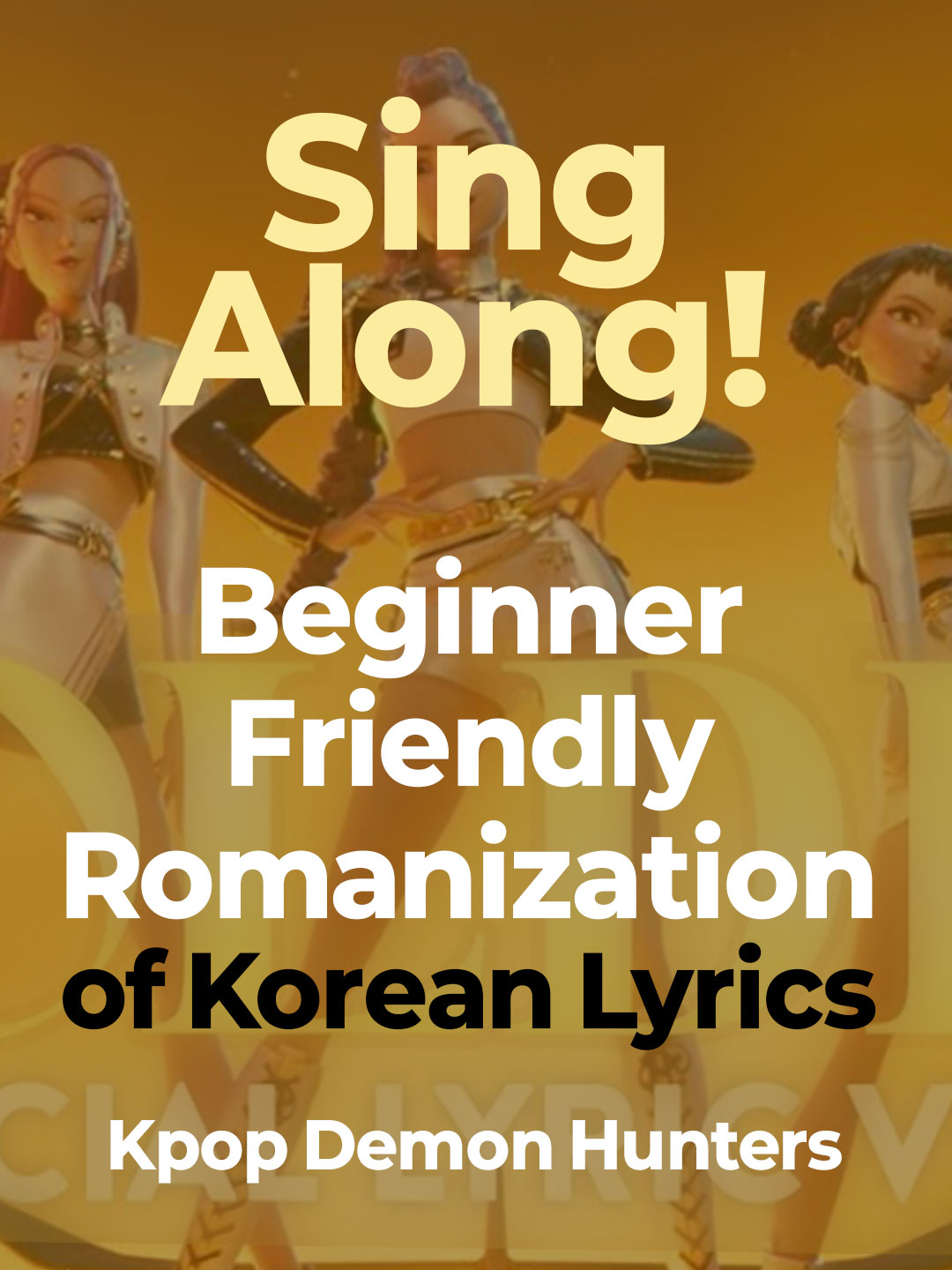 🎤 Want to sing along to Kpop Demon Hunters songs? Beginner-friendly Korean lyric romanization is here! Suitiable for beginners who want to learn pronunciation and sing along easily. 👉 Full guide on YouTube: https://youtu.be/_d7g1QgPKgU?si=6tarJ_P989UioN4I​ 🎶 Grab all lyrics & timestamps here: https://www.youtube.com/@DrawResponsibly/posts #KpopSingAlong #KpopLyrics #LearnKorean #KpopDemonHunters #KpopFandom #SingAlong