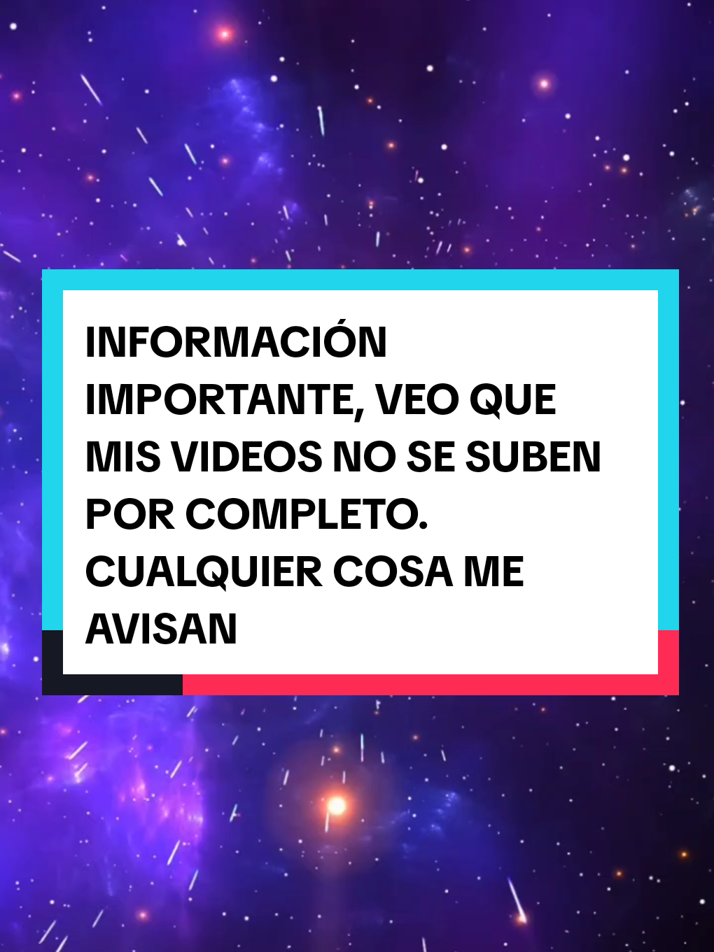 No sé hasta cuanto es el límite de subida en tiktok, espero no estar cometiendo algún error, cualquier cosita si alguien me pueden #espiritualidad #universo 