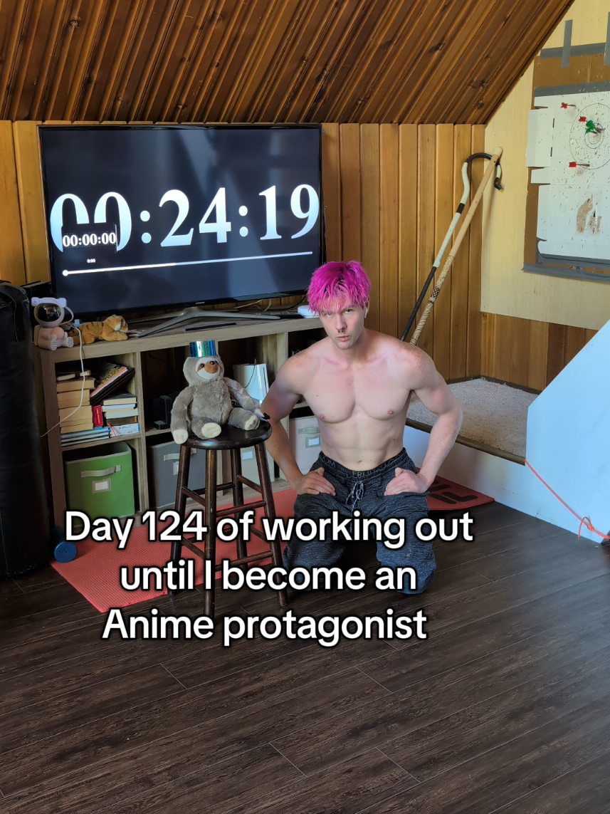 Day 124 of working out until I become an Anime protagonist, go subscribe to my YouTube channel for more content! #hootnatty #anime #workoutmotivation #quoteoftheday 