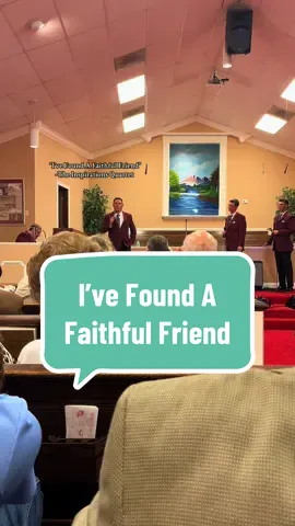 Roland might sing and preach but I think his best ministering and preaching is delivered in song! “I’ve Found A Faithful Friend” by the Inspirations Quartet  #southerngospel #christiantiktok #christian #singing #Friend 
