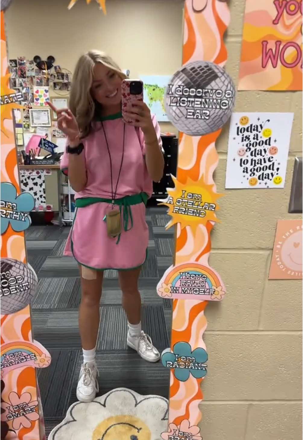 I put SO MUCH EFFORT into this look LOL #teachersoftiktok #teacherfit #teachertok #teach #outfit #fitcheck #messi #Soccer 