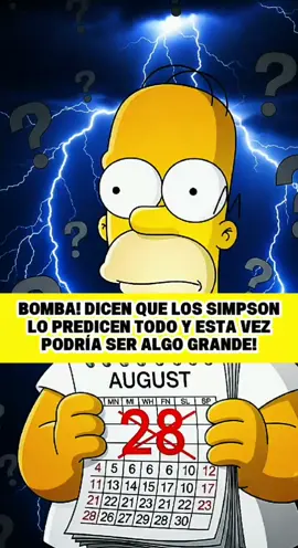 Dicen que Los Simpson logran predecir el futuro y esta vez podría ser algo grande. En un capítulo poco recordado, Homero está sentado en el sofá viendo la televisión. De repente, anuncian un sorteo de lotería y él saca un boleto del bolsillo. La cámara se acerca y se pueden ver claramente los números impresionantes. En la historia, Homero no gana, pero años después un fanático volvió a ver ese episodio y notó algo perturbador: esos mismos números coincidían con un sorteo real que se jugará el próximo 28 de agosto. Esta vez muchos creen que varias personas podrían ganar la lotería. Para algunos es solo una coincidencia, para otros, otra de esas predicciones que parecen imposibles. Pero ahora escucha con atención, porque estos son los números que aparecieron en ese capítulo: 7, 14, 23, 35, 42. ¿Y tú, qué opinas? ¿Crees en esta teoría? Comenta aquí abajo con la palabra billete si piensas que podría hacerse realidad. . . . . #lossimpsons #simpsons #predicciones 