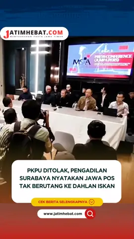 Dahlan Iskan menelan pil pahit setelah permohonan Penundaan Kewajiban Pembayaran Utang (PKPU) yang diajukannya terhadap PT Jawa Pos ditolak oleh Pengadilan Niaga Surabaya pada 12 Agustus 2025. Putusan ini sekaligus memupus harapan Dahlan untuk menunda kewajiban pembayaran utang yang diklaimnya. Majelis hakim yang diketuai Ega Shaktiana dalam putusannya menegaskan bahwa dalil yang diajukan Dahlan Iskan tidak memenuhi syarat sesuai Undang-Undang Kepailitan dan PKPU. Pengadilan menyatakan PT Jawa Pos tidak terbukti memiliki utang kepada pihak manapun dan menghukum Dahlan Iskan untuk membayar biaya perkara sebesar Rp 3,38 juta. Selengkapnya di www.jatimhebat.com #jatimhebat  #jatimhebatcom  #sengketajawapos  #jawapos  #dahlaniskan 
