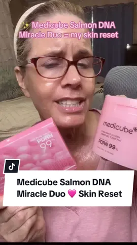 @medicube US Store @medicube global Quick share: Medicube Salmon DNA Miracle Duo has been a lifesaver for my skin. Cooling pads + glow-boosting ampoules = smoother, happier skin. ✨ #Tiktokshopcreatorpicks #Tiktokshopbacktoschool #MedicubeSkinReset #KoreanSkincareRoutine #HealthySkinGlow
