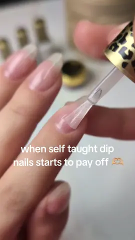 Proof that practice pays off! You don’t have to be a professional to achieve gorgeous nails at home... our dip system makes it super easy for beginners. We’ve got everything you need to get started! 💅✨ #dippowder #nails #nailtok #diynails #beginnernails  
