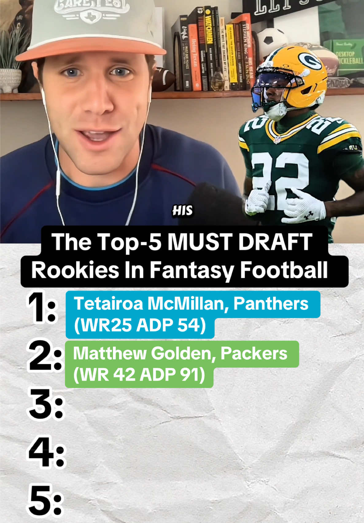 Who are the top-5 must draft wide receivers in fantasy football? We give you our list #reaction #fantasyfootball #cowboys #packers #browns 