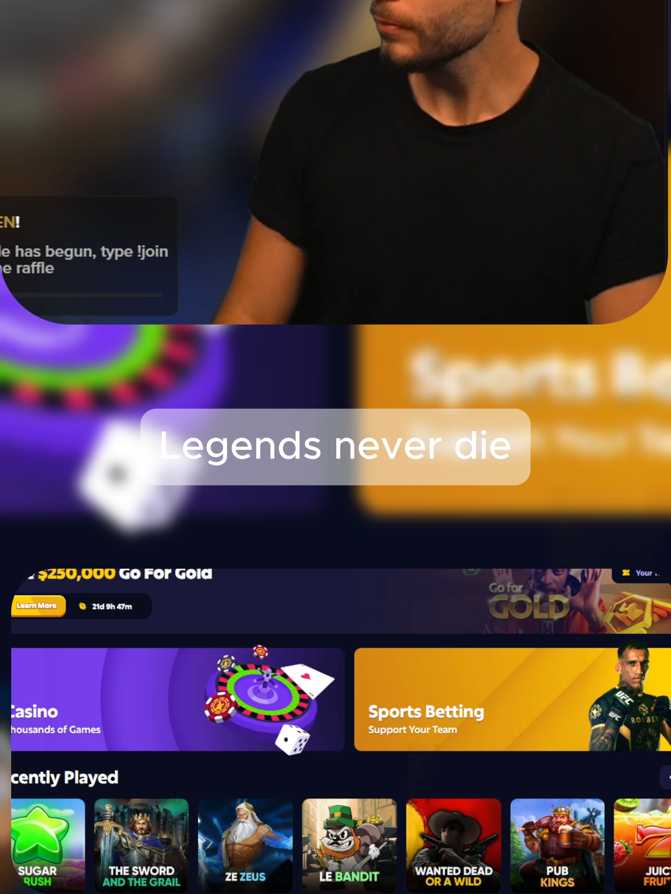 Legends never die