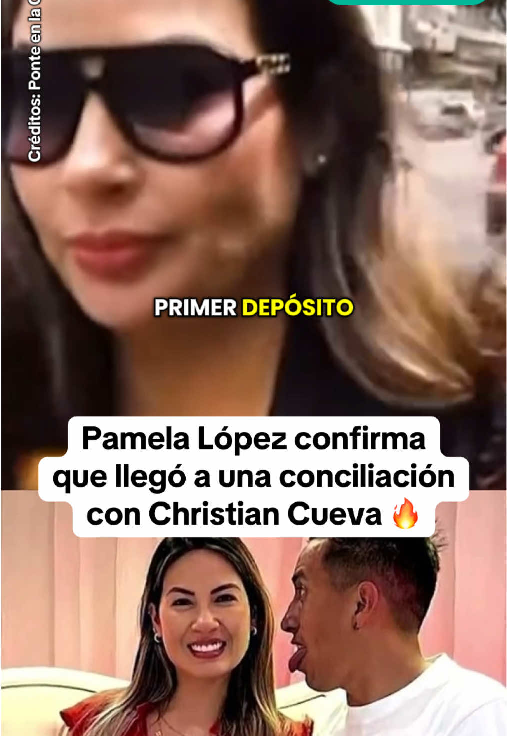 Pamela López, ex esposa de Christian Cueva sorprendió a todos al anunciar para las cámaras de “Ponte en la Cola” que llegó a conciliar con el futbolista. 🔥😱 #christiancueva #cueva #pamelalopez #conciliacionfamiliar #juicio 