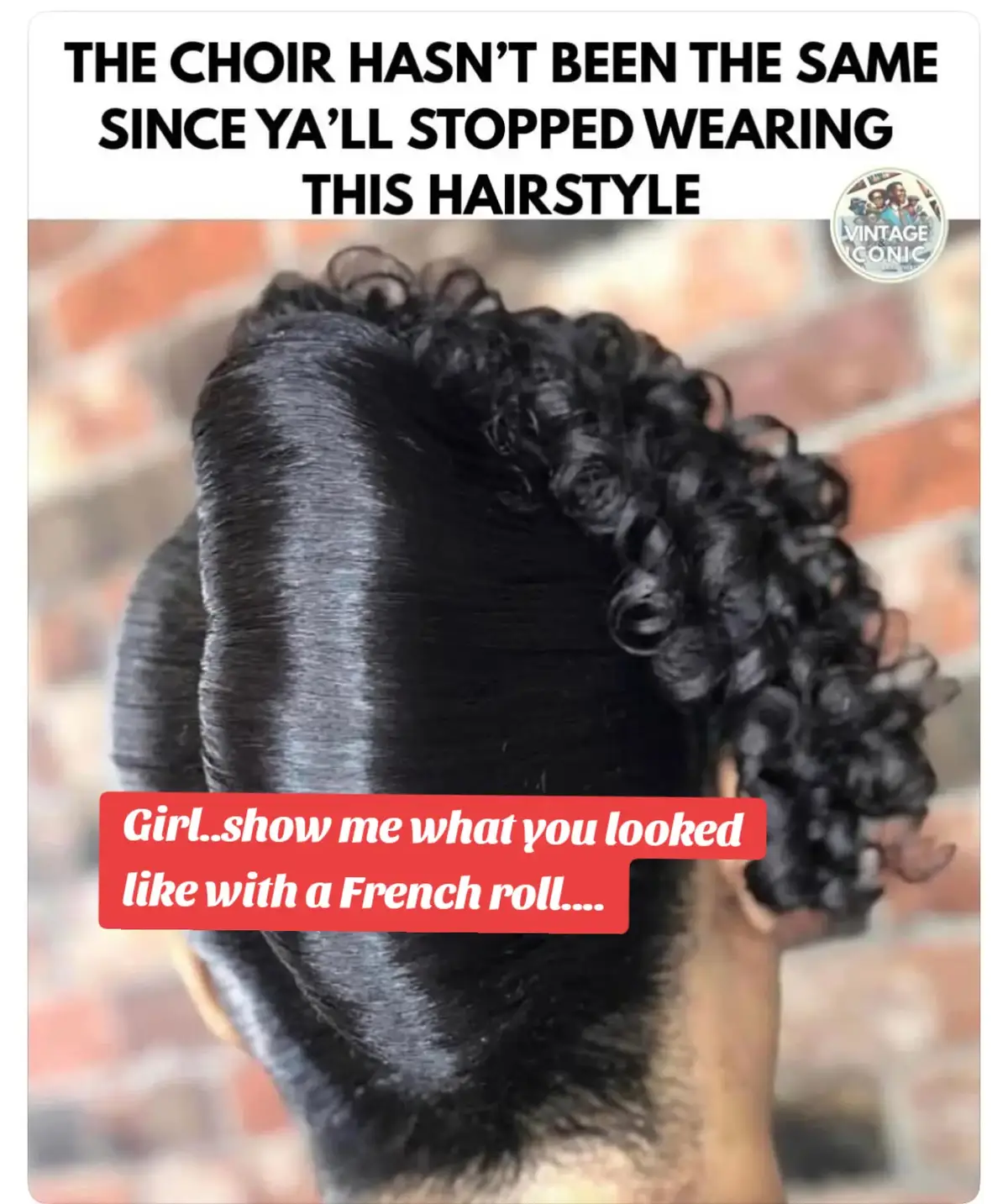 if you were born in the 70s... French roll in the 90s 