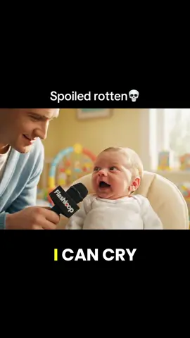 Baby orders room service 🤣#babyinterview #aibaby #cutebaby #babyfever #newmom 