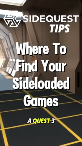 Where Are My Sideloaded Games? 🔍👀 #sidequest #metaquest3 #quest3s #quest3 #vr #vrtips