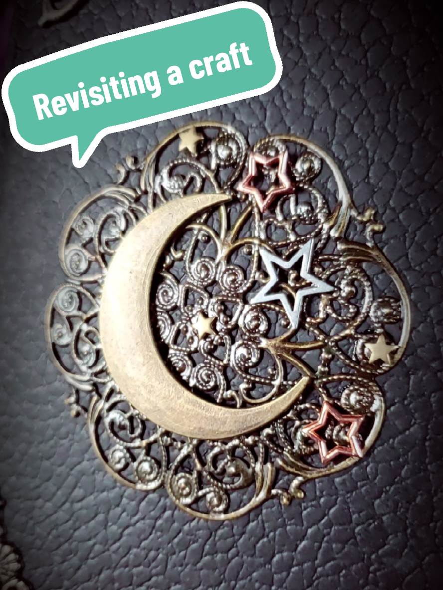 I really do love making these grimoires. Each is a unique creation & carries its own energy.  🪄🕯📖🕯🔮 #bookofshadows #grimoire #handdecorated #moonsandstars #creative_goddess_goods 