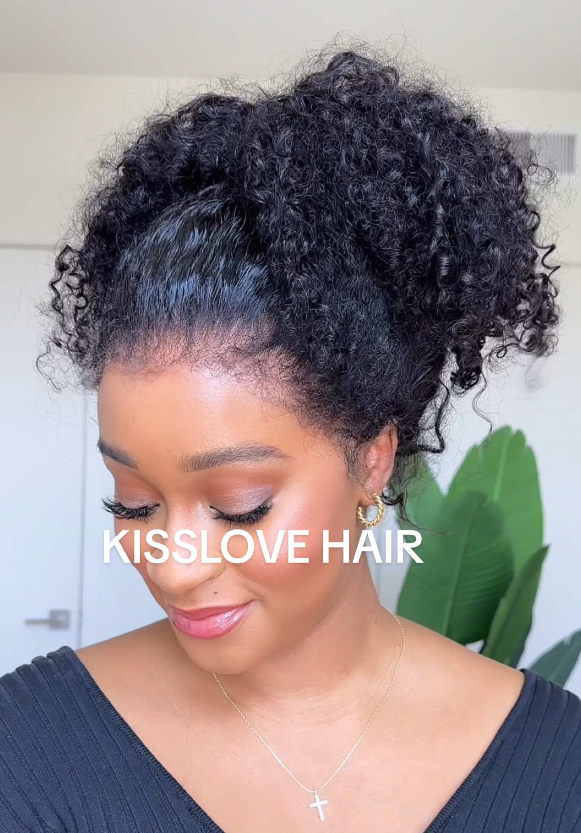It’s giving growing from my scalp! @KissLove Hair Shop @KissLove Hair  #kisslovehair #kisslove #curlyhair #curlyhairroutine #naturalhair #wigtok #fyp 