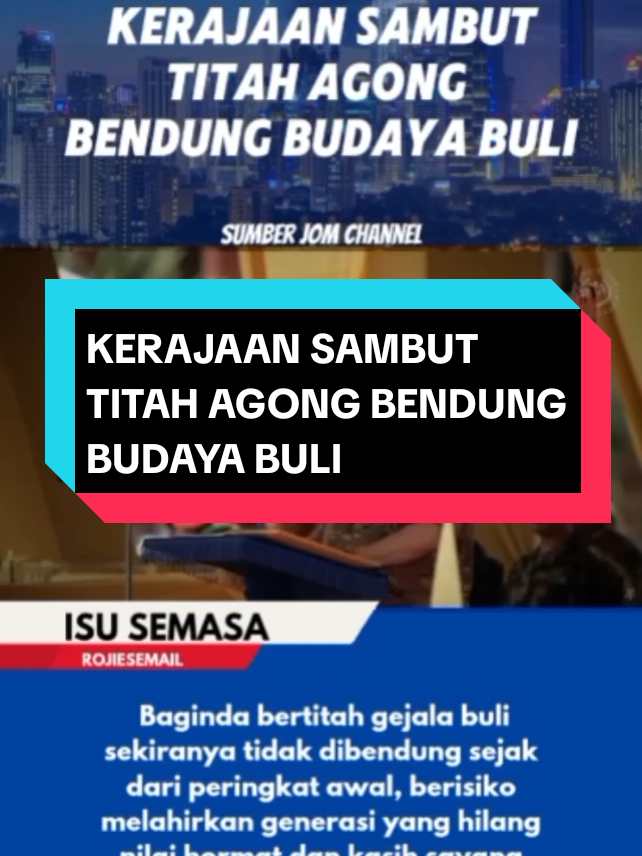 KERAJAAN SAMBUT TITAH AGONG BENDUNG BUDAYA BULI #jomtontonjomchannel #sultanibrahim #anwaribrahim #justiceforzara #fyp 