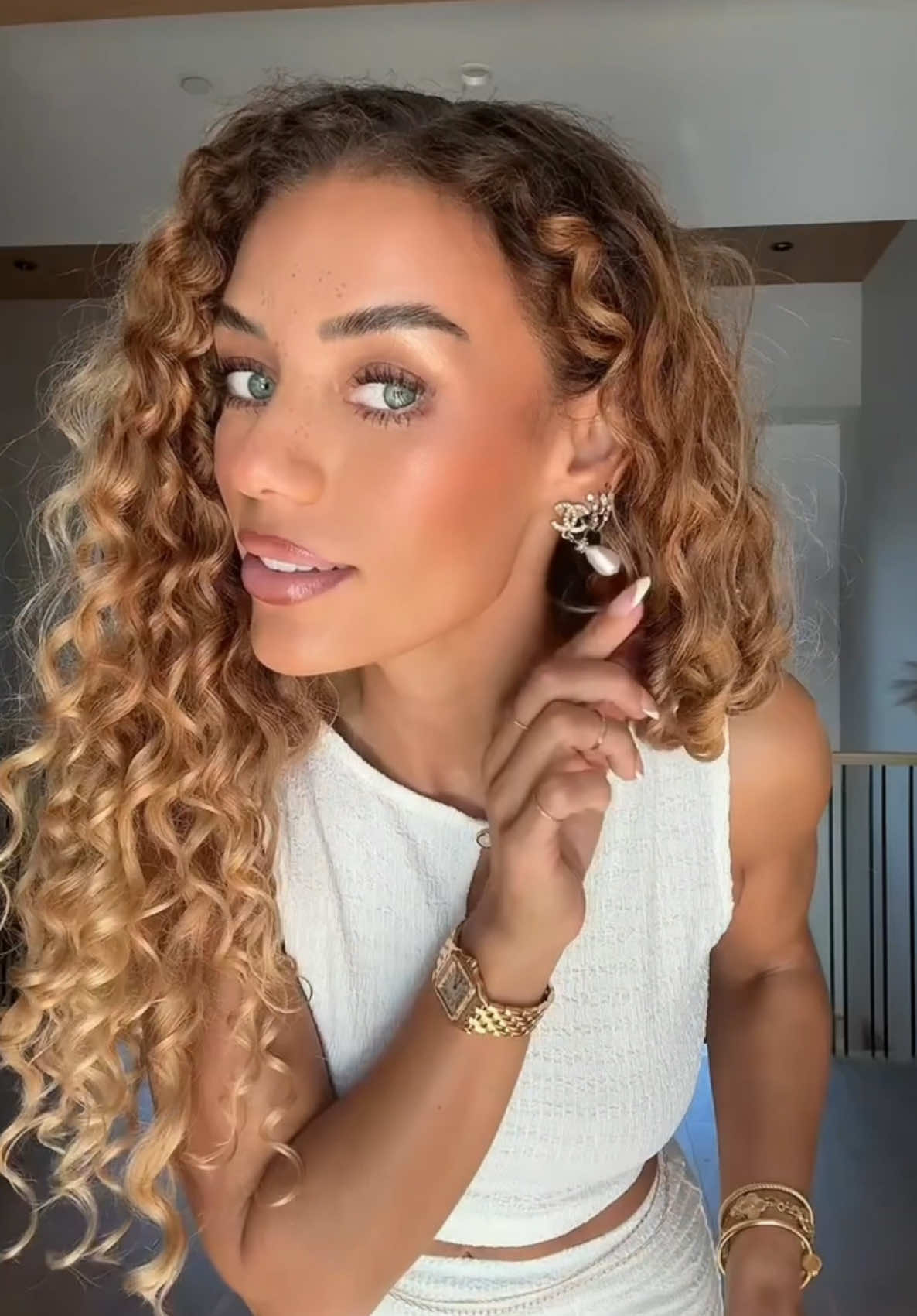 Outfit of the day✨🤍 Outfit @cupshe_official  Bag Hermes Earrings @ChanelOfficial  Shoes @Jimmy Choo  Fragrance @FORVR MOOD  #styling #grwm #OOTD #jenafrumes #fragrancetiktok 
