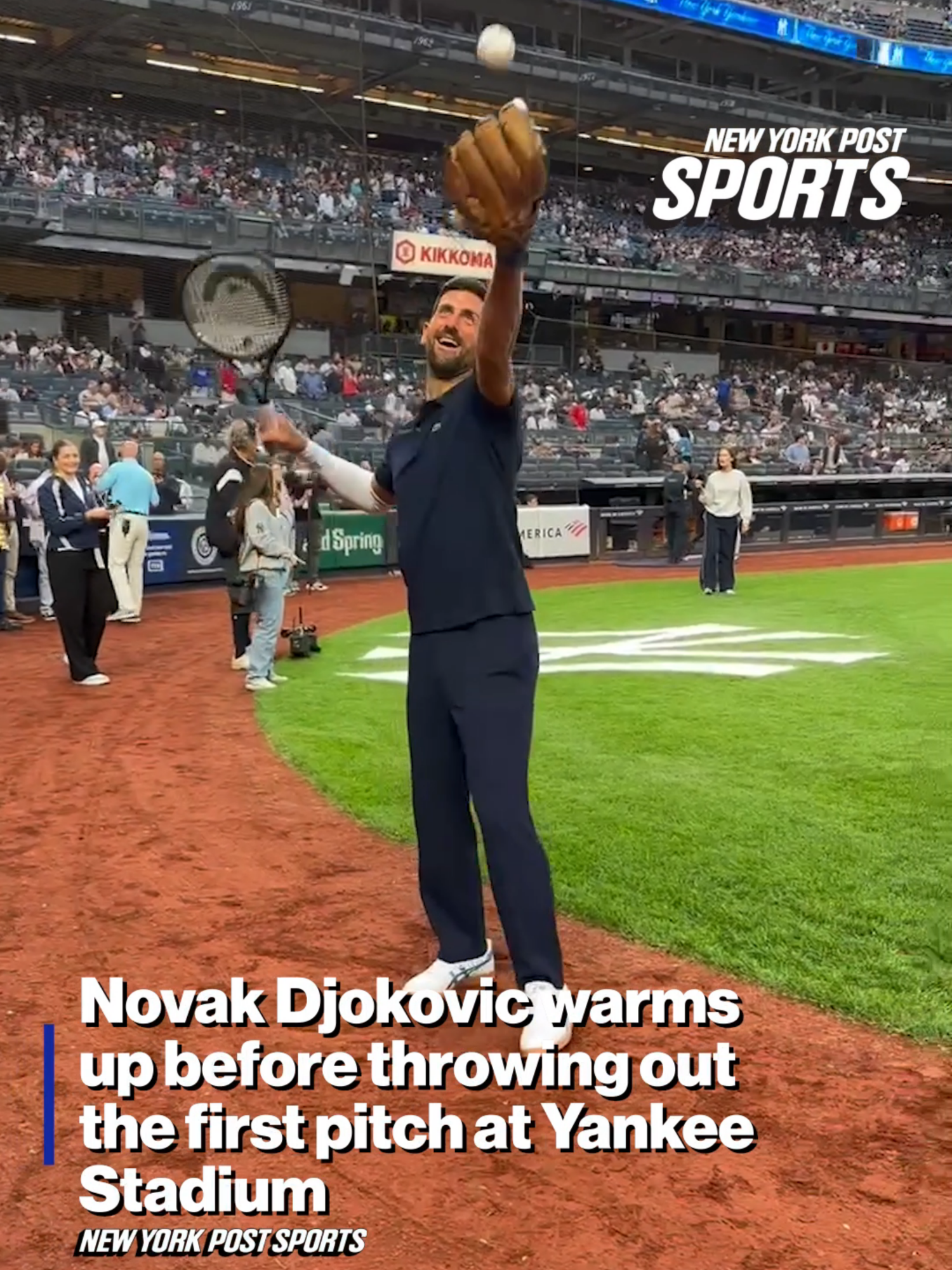 A Novak Djokovic from the mound would've been AWESOME 🎾⚾️