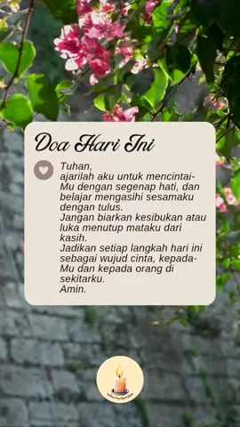 Jumat, 22 Agustus 2025 Bacaan Injil: Matius 22:34-40 Yesus mengingatkan, kasih adalah inti dari segala perintah. Bukan hanya soal aturan, tapi keberanian untuk menjadikan cinta sebagai dasar hidup sehari-hari. Apa wujud kasih yang ingin kamu lakukan hari ini? #DoaPagi #KasihAdalahKunci #RenunganHarian #KatolikIndonesia #FaithJourney