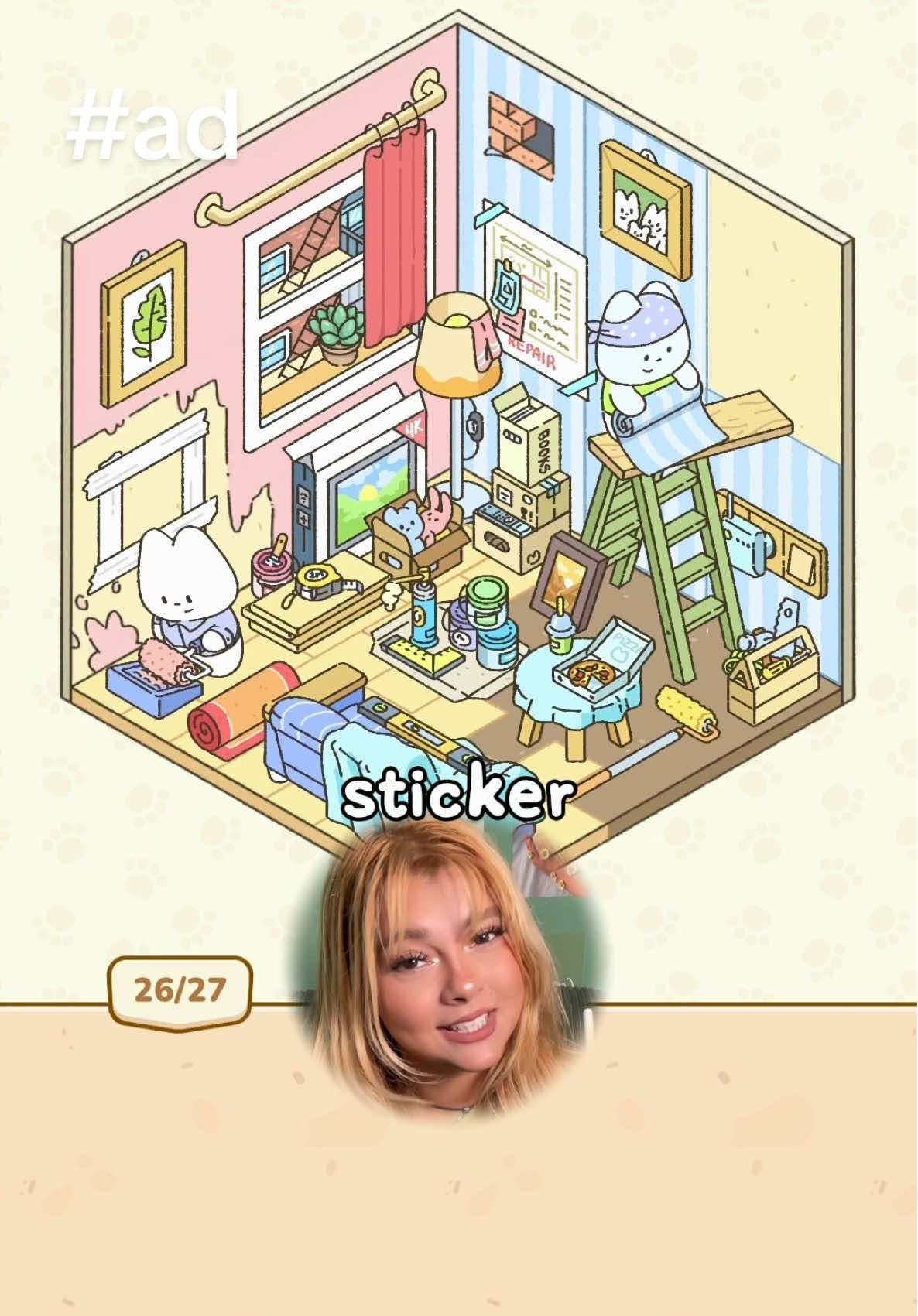This game and me against the world 😌☁️ #aestetic #aesteticgame #stickershop #cutesticker #mystickerroom 