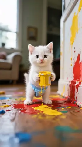 Kitten Story: I LOVE YOU DAD! 💥❤️ #animation #catvideos #aicat #story #meow 