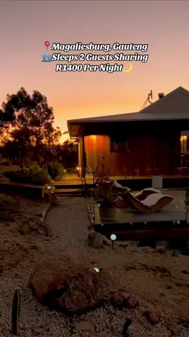 📍Magaliesburg, Gauteng 👥Sleeps 2 Guests Sharing R1400 Per Night🌙 What We Offer🔑 •Hot Tub •Breakfast  •Romantic Setup  •Spa Treatment  •Quad Biking  •Ziplining  •Paintball #SAMA28 #fyp #accommodation #guesthouse #gauteng 