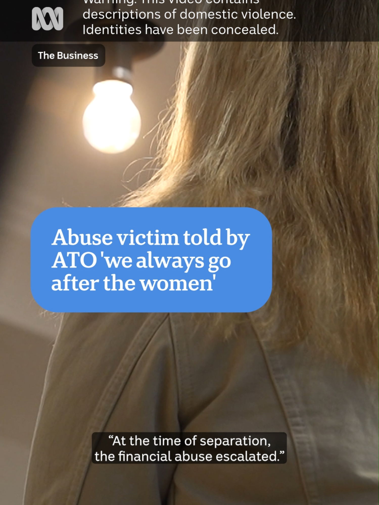 We've concealed the identities of the women in this video to protect their safety. As the Australian Taxation Office (ATO) chases $56 billion in tax debt owed by small businesses and individuals, victims of fraud and financial abuse have been caught in the firing line.  When the tax system is used to perpetrate fraud and financial abuse, it's nearly impossible for victims to clear a tax debt entirely or to transfer it to the perpetrator.  Victims of domestic and family violence, often become personally liable for tax debts that were created by their ex-partners, leaving them mentally broken and financially crippled.  Financial counsellors are calling on the ATO to undergo cultural change. They want ATO staff to be trained in dealing with cases of domestic violence.  The federal government is also being urged to consider new laws to allow the ATO to waive debts borne out of financial abuse.  There are widespread calls for the ATO to give people more time to pay tax debts, especially in cases of severe financial hardship. #ABCBusiness #ABCNews #ATO