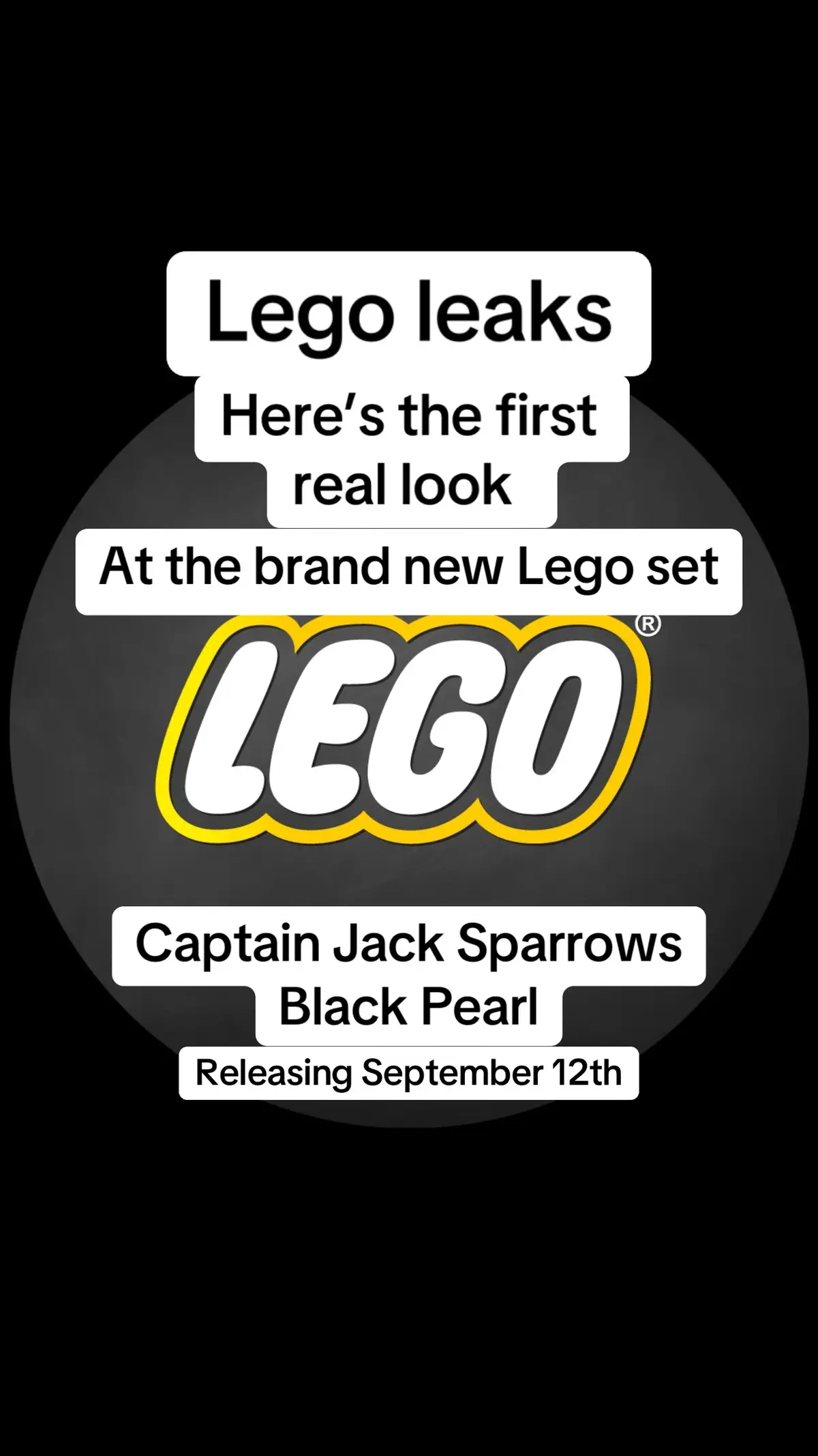 This is what a lot of people have been waiting on. Here is the first look at real images of the Black Pearl Lego set. The actually name is Captain Jack Sparrow's Pirate Ship. It looks incredible but it comes with a hefty price tag at $379.99 usd. Will this be a day one purchase for you?  Set: 10365 Captain Jack Sparrow's Pirate Ship Piece Count: 2861 Price: $379.99 Release date September 12th 2025 #lego #legotiktok #fyp #piratesofthecaribbean #afol 