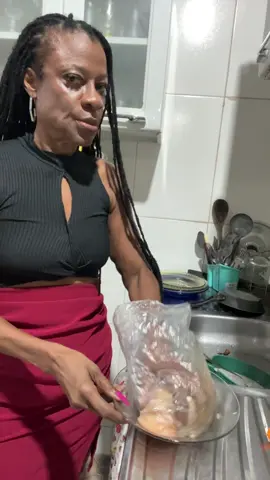 Preparando o frango