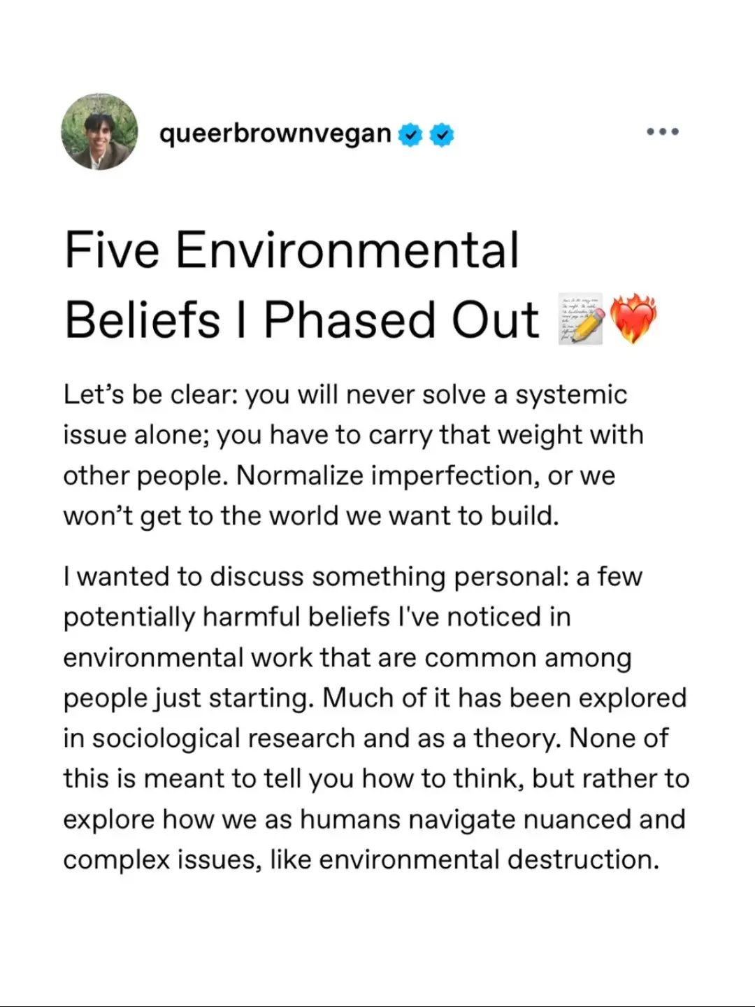 Environmental beliefs I phased out. #environmentalist #environmentalscience #climateaction #climatescience #Sustainability 