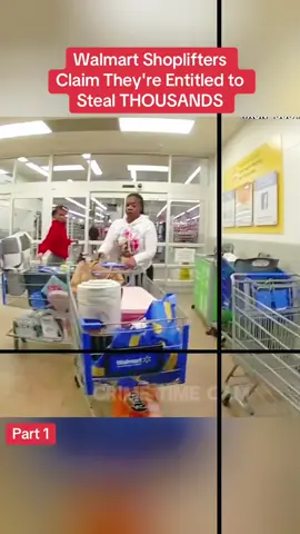 Walmart Shoplifters Claim They're Entitled to Steal THOUSANDS #cops #police #crime #viral #fyp 