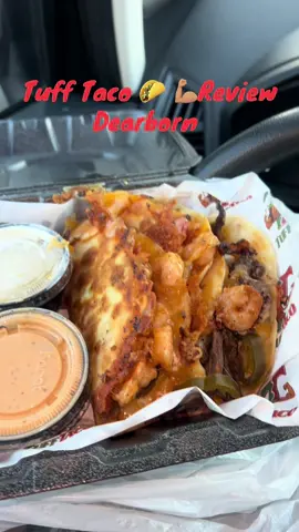 I feel like you can tell by my face at the end that shit was good asf 10/10 WOULD DEFINITELY RECOMMEND 🤏🏽😂🫶🏼 @TuffTaco #detroitfood #detroitfoodtruck ##placestoeatindetroit #detroit 