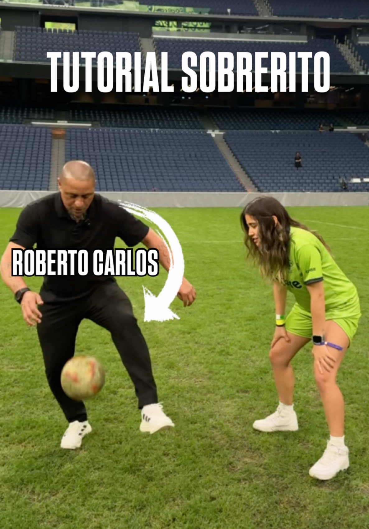 tutorial del sombrerito de Roberto Carlos 🔥  #futbol #realmadrid #madridistas #brasil #tutorial 