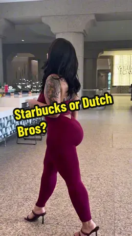 Do you prefer Starbucks or Dutch Bros? 🤔 #fypシ #starbucks #dutchbros 