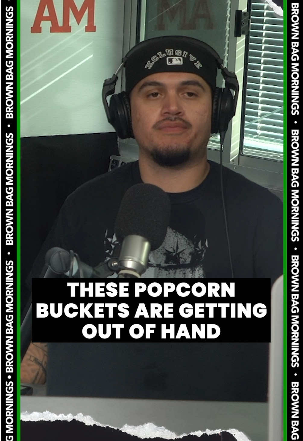 These popcorn buckets are getting out of hand! #Annabelle is coming out and you’re going to be eating popcorn 🍿 out her booty 😳  Don’t miss SCROLLING with our bday boy @DJGREG.C at the 8AM hour on @Brown Bag Mornings! 