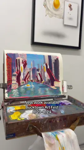 I swear that’s what it looked like. Chicago you’ve been egged. #eggs #chicago #painting #art #chicagotiktok 