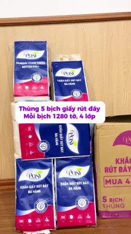 Thùng 5 bịch giấy rút đáy Posy #giayposy #xuhuongtiktok 