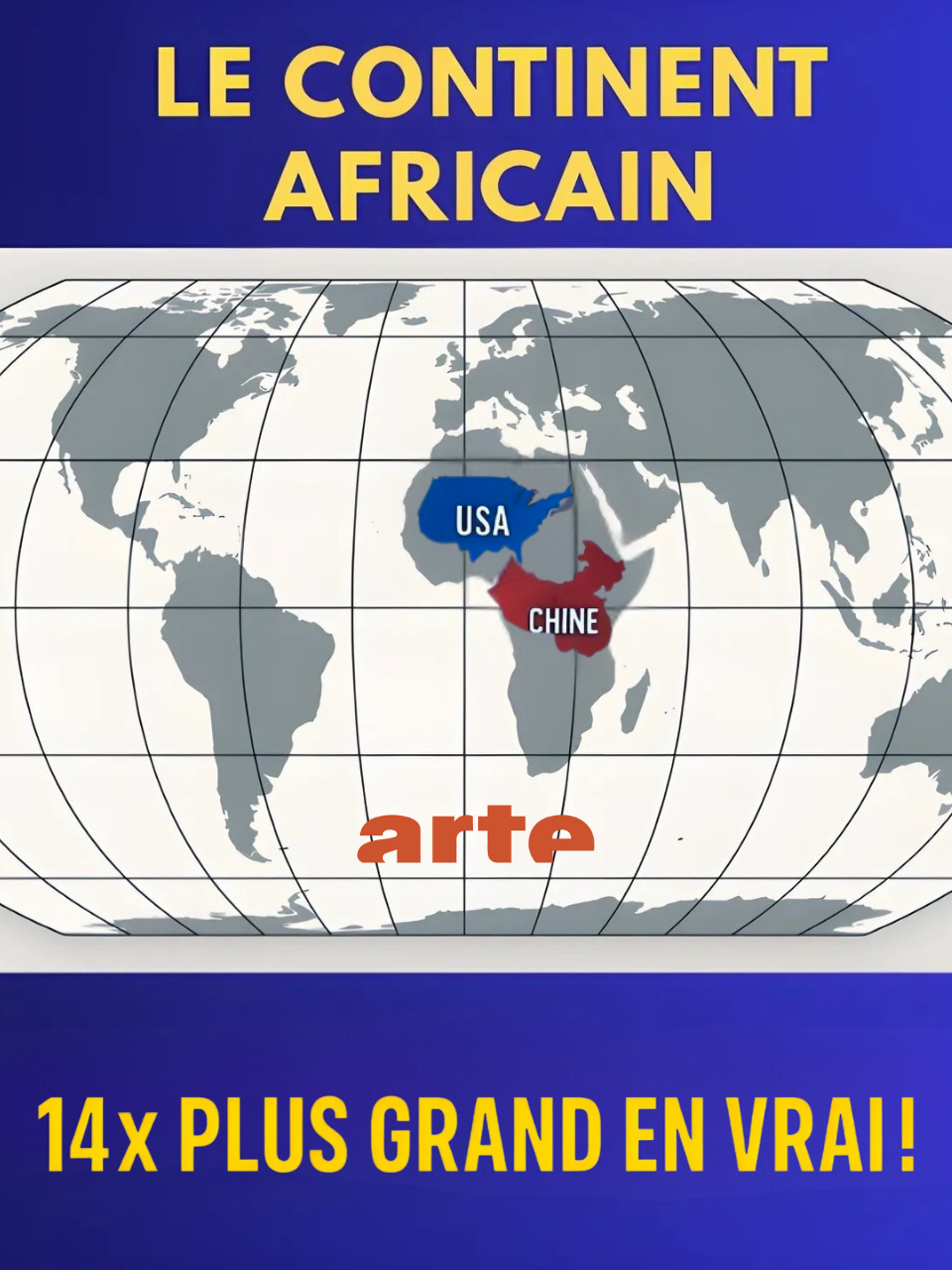 L’Afrique est 14× plus grande qu’on ne le croit ! On nous apprend tous la carte du monde en projection Mercator… mais c’est faux 😱 ! Découvre la vraie taille des continents avec la projection Equal Earth : l’Afrique écrase littéralement tout 🌍🔥.@artefr #reportage #géographie #culturegénérale #afrique #carte #histoire #afrique #fyp #pourtoi #education #culturegenerale #LearnOnTikTok #map #equalearth #mercator