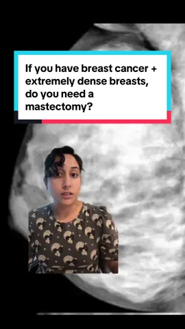 Replying to @Elizabeth If you have breast cancer + extremely dense breasts, do you need a mastectomy? Short answer: Not necessarily.  Gentle reminder that I cannot give medical advice via DM but if you’d like to see me as a patient in Santa Fe, my office number is 505 913 8900. 
