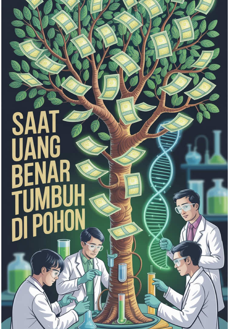 📌 Detail Fakta: Nama: Proyek Money Tree Tempat: Laboratorium Biogenetika Zurich, Swiss Inti: Eksperimen mengubah DNA daun agar menyerupai uang Bayangkan jika suatu hari kamu berjalan di sebuah taman penelitian di Zurich, Swiss, lalu melihat pohon dengan daun yang aneh. Dari jauh tampak biasa saja, tetapi saat didekati, daunnya berbentuk persegi panjang dengan pola yang sangat mirip lembaran uang. Itulah yang diklaim sedang diuji oleh tim ilmuwan dalam sebuah proyek bernama Money Tree. Penelitian ini dimulai dari DNA pohon. Para ilmuwan harus mencari bagian genetik yang mengatur bentuk dan warna daun. Dengan menggunakan protein khusus, mereka membuat potongan kecil pada gen tersebut. Saat DNA mencoba memperbaiki dirinya, instruksi baru disisipkan. Dari sinilah keajaiban dimulai, daun yang awalnya berbentuk alami perlahan berubah menjadi persegi panjang dengan guratan putih yang menyerupai angka dan garis pada uang kertas. Awalnya hasilnya masih kasar, hanya sekilas mirip uang lusuh. Namun setelah puluhan kali pengeditan, bentuk daun mulai terlihat semakin detail, dari pola seratnya, garis putih yang menyerupai watermark, hingga warna hijau yang pekat seperti tinta uang asli. Para ilmuwan yang melihatnya pun terheran-heran, seakan sedang menyaksikan lembaran uang baru tumbuh dari cabang pohon. Namun eksperimen ini membutuhkan waktu panjang. Setiap perubahan genetik hanya bisa dilihat setelah pohon melalui siklus tumbuh yang lengkap. Para ilmuwan memperkirakan, dalam kurun waktu sekitar lima tahun, daun itu benar-benar dapat menyerupai lembaran uang secara sempurna. Walaupun begitu, mereka mengakui uang dari pohon ini tidak akan bernilai apa pun karena bukan hasil cetakan resmi, melainkan hanya eksperimen bioteknologi. Meski terdengar mustahil, bayangan sebuah pohon dengan daun berbentuk uang sudah cukup membuat imajinasi kita berkelana. Fakta atau fiksi, cerita ini menegaskan betapa sains bisa terdengar seperti sihir. Dan meski kisah ini hanyalah hiburan, banyak orang yang berharap suatu hari nanti, mungkin benar-benar ada pohon yang bisa menumbuhkan uang. #faktaunik #sainsmenarik #ceritaviral #moneytree #fyp Sc Vt: Zack D Films