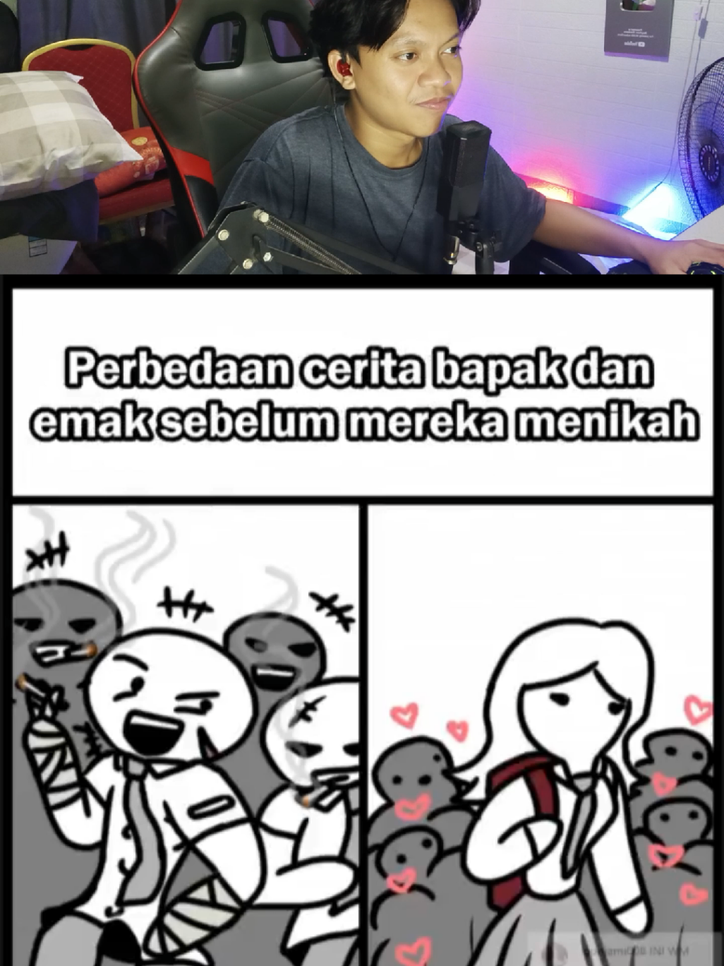 Perbedaan cerita sekolah bapak sama emak😹 #memestiktok #reaction #royhannulazka 