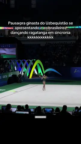 O povo brasileiro é o melhor kkkkkkk #torcida #ginásticaritmica #fig #brasil #ragatanga 