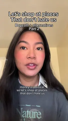 Money is political so let's shop at places that don't hate us part 2 Boycott companies and what are better alternatives or frameworks in general?