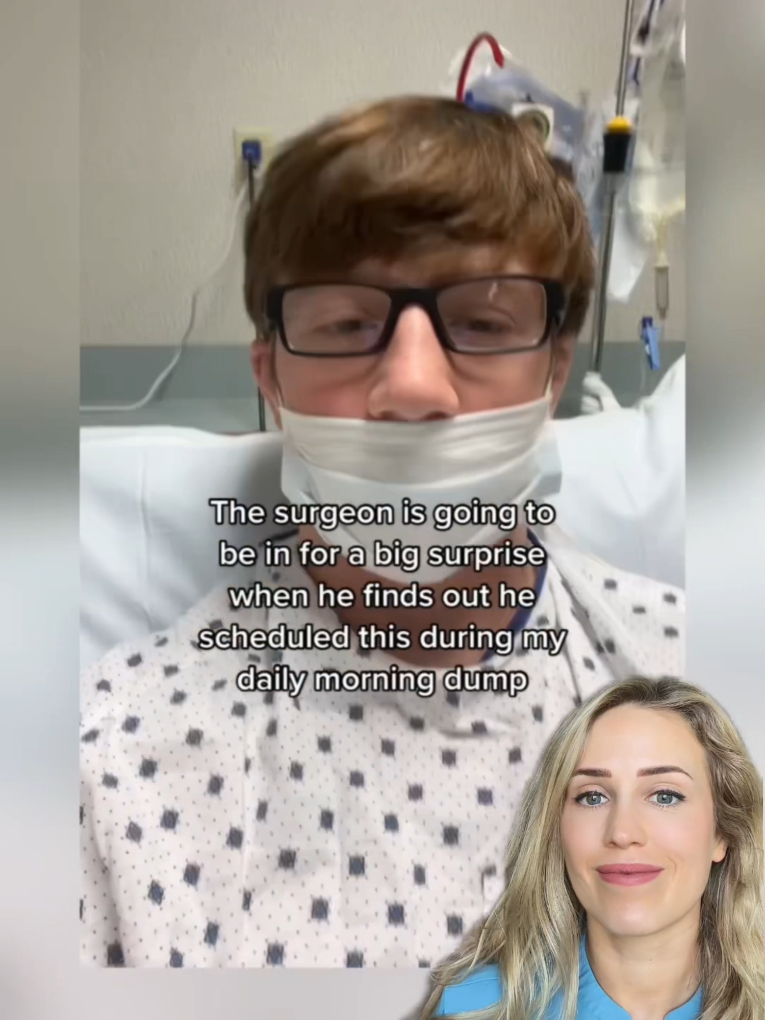 A surprise for the surgeon? #codebrown #doctor #surgery #anesthesia