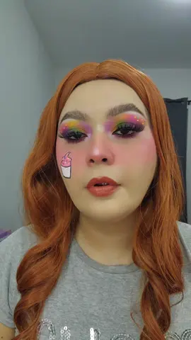 Makeup de cupcakes!🩷🤍💙💛💚🧡 #makeup  #makeupideas  #makeuplook   #makeupinspiration  #muamakeup                           