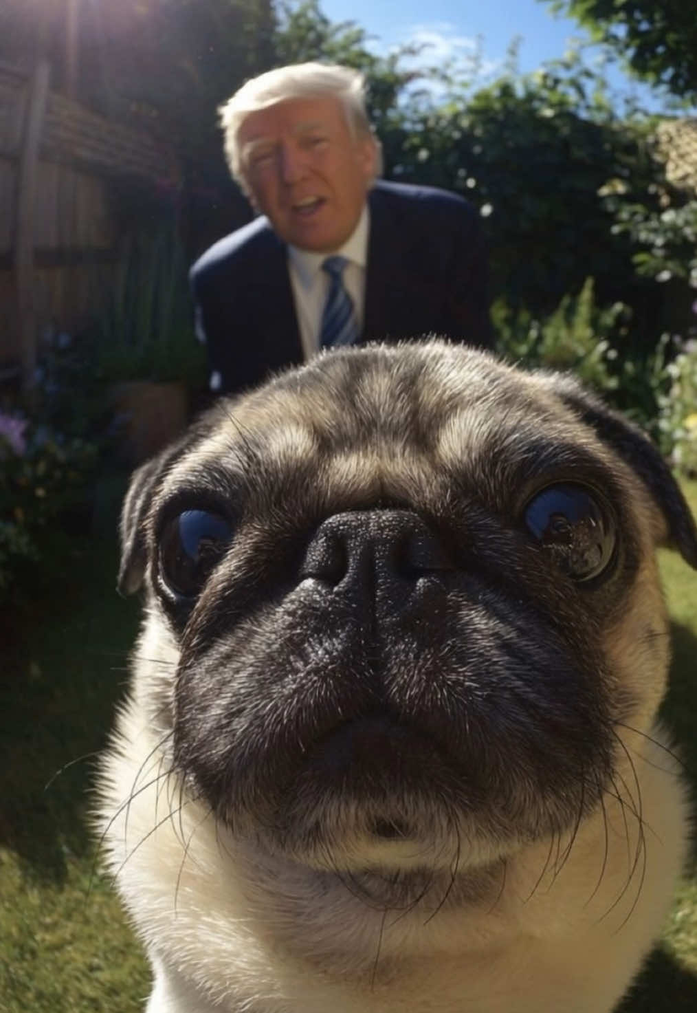 Pug and... #pug #animal #aiart #aivideo #aidog 