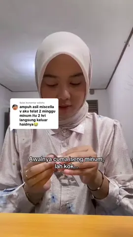 Membalas @valisha mau sungkem sama miscella-v berhasil buat aku mens setelah telat dua minggu dan gak nyeri😗 #miscella_v #menstruasi #pms 